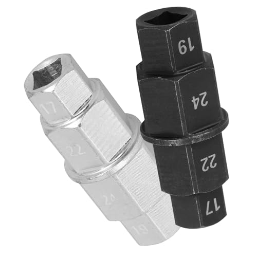 ABOOFAN 2pcs Disassembly Sleeve Motorcycle Axle Removal Tool Motorcycle Accessory Axle Tool Axle Removal Tool for Motorcycle Wheel Spindle Removal Tool Axle Removal Wrench 45 Steel