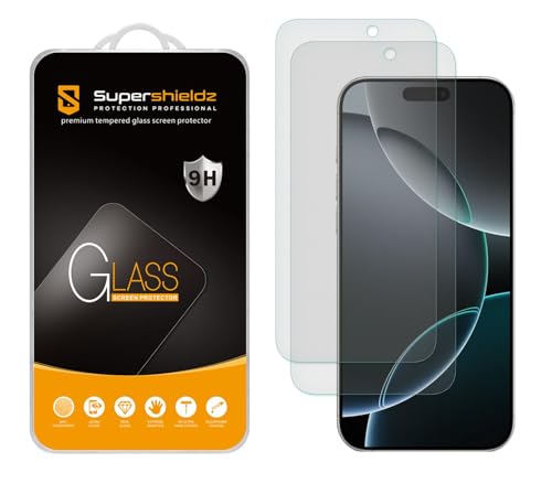Protecteur d'écran en verre trempé mat iPhone 16 Pro Supershieldz antireflet dureté 9H