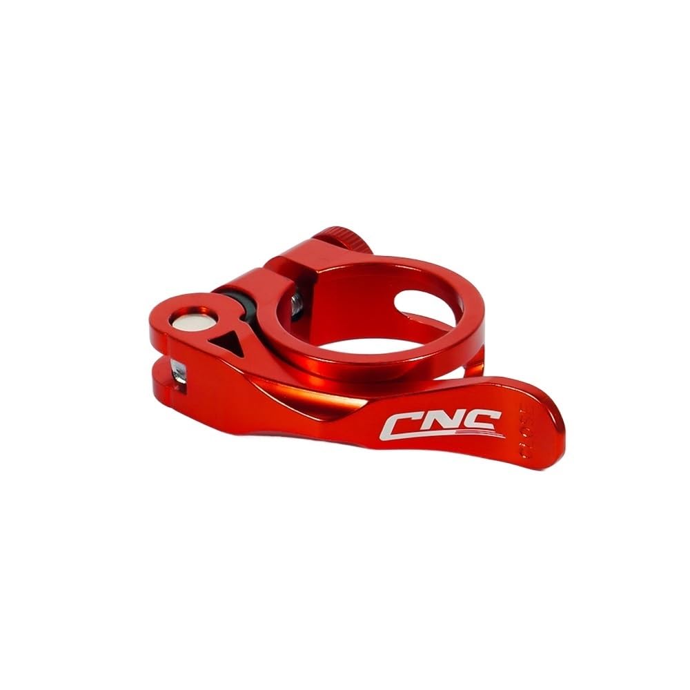 wanhaoaony Bike Seat Clamp CNC Bike Accessories Seatpost Clamp Ultralight Bicycle Seat Post Clamp 31.8mm 34.9mm Aluminum Mountain Road Bike Seat Post Clamp Seat Post Clamp(Red 34.9mm)