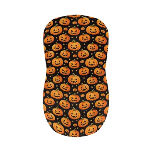 Image of Pumpkin Bar Stool Seat Cover 4 Pieces Bar Stool Covers with Bar Stool Chair Cover Kitchen Stools Washable Soft Chair Seat Slipcover for Halloween