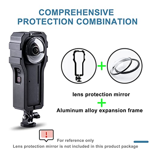 Higatful Aluminum Alloy Case for Insta360 ONE RS 1 Inch 360 Edition Accessories, Frame Protector Housing Shell with Hot Shoe Interface - Image 3