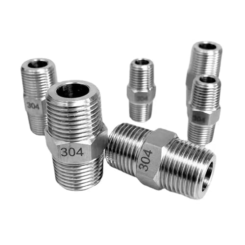 Conector macho M18x1.5 a BSPT 1/8 en acero inoxidable 316 resistente 4