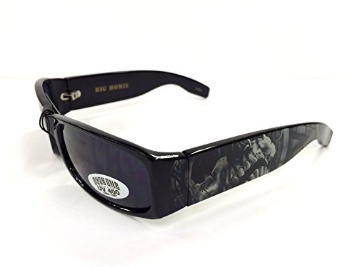 Authentic Shades Aztec Skeleton Black Sunglasses California Lowrider Style2
