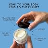 The Natural Deodorant Co, Gentle Deodorant Cream Coconut & Shea 55g, Aluminium Free, Plastic Free, Sensitive Skin