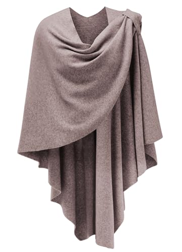 Image of PULI Womens Cross Front Poncho Shawl Wrap Elegant Wedding Formal Gift