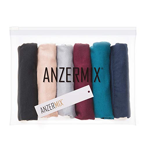 Anzermix Women's Breathable Cotton Bikini Panties Pack Of 6 (6-Pack Dark Vintage, Large) #TOP4