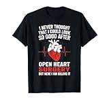 Photo Gallery open heart surgery survivor divertente recupero guarisci maglietta Photo Gallery open heart surgery survivor divertente recupero guarisci maglietta