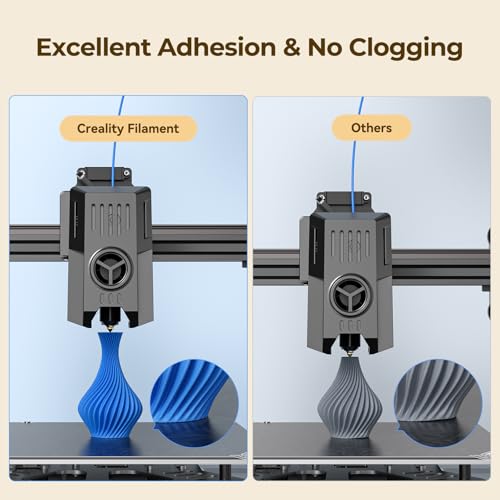 Image of Creality Rapid PLA Filament 1.75mm, Smooth High-Speed Printing up to 300mm /s, No-Tangling, Precise + /- 0.02mm Accuracy, Fits Most 3D Printers(Black)
