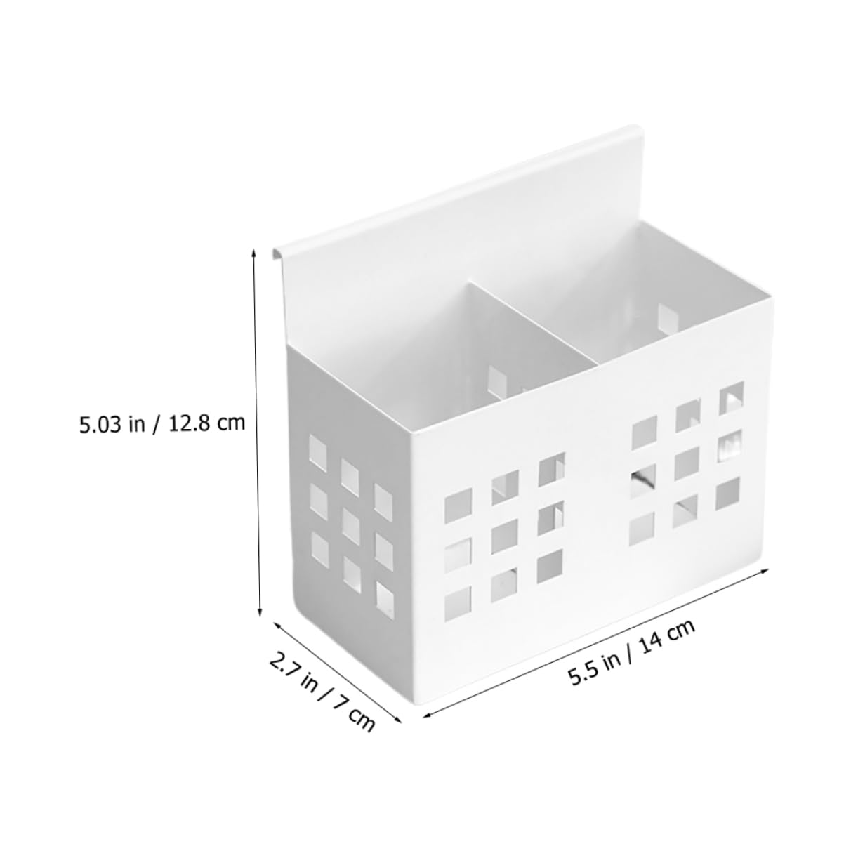 STOBOK Stiftehalter Schreibtisch Organizer zum Aufhängen Metallener Moderner an Trennwänden mit Praktischer Aufbewahrungslösung Weißer Hängender für Büro und Arbeitsplatz