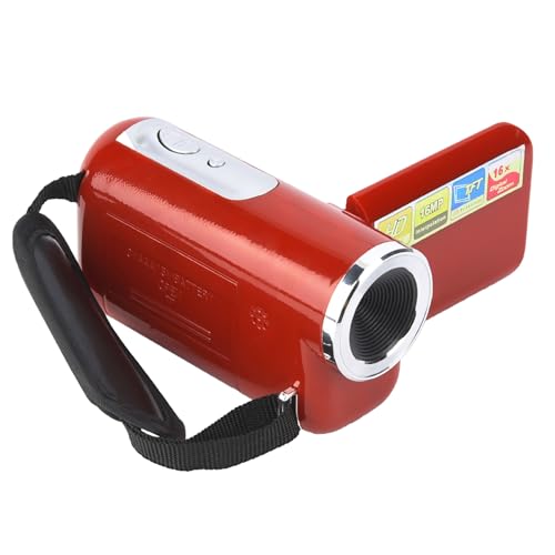 Videocamera Digitale HD per Bambini con Registratore per Fotocamera Giocattolo Sceen LCD TFT per Fotografia Corsa Ciclismo rosso