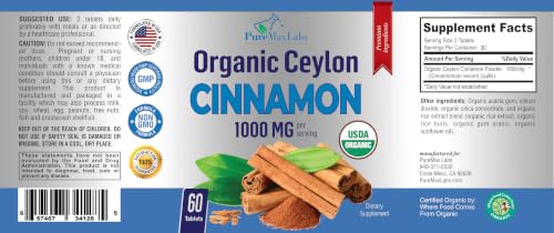YUMMYVITE Organic Ceylon Cinnamon Tablets