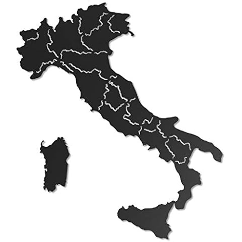 ROAMFORGE Italy - Metal World Map Wall Art Add Magnets & Photos to Create Your Very Own Unique Travel Map Wall Display Cover