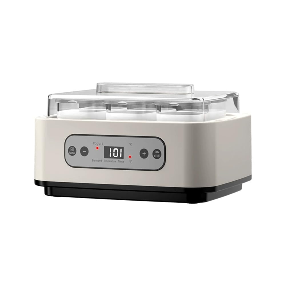 Yogurtera Automática con Control de Tiempo y Temperatura Ajustables, Miniyogurtera Eléctrica para Fermentar Vino de Arroz Natto.