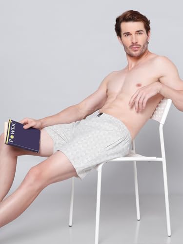 Image of Urban Scottish Men's Pack of 2 Cotton Printed Boxers with Side Pockets