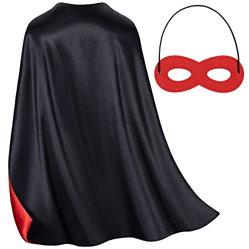 Capa y Máscara Reversibles de Superhéroe para Niños miniatura 1