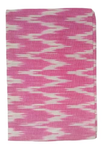 Image of Cotton Pochampally ikat unstitched blouse, Kurthi, long frock fabric material for women (1 meter, 2 meters & 3 meters)