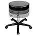 Height Adjustable Rolling Swivel Hydraulic Stool in Black for Salon,Beauty, Home and Office