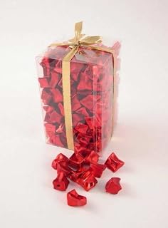 Cristales de hielo falsos – Juego de 500 gramos (aproximadamente 200 unidades) de color rojo