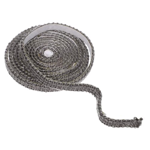 OFFSCH Cinta Autoadhesiva De Fibra De Vidrio para Junta De Puerta De Chimenea Repuesto De Junta Plana para Estufas De Pellets Estufas De Leña Y Fumadores 2M