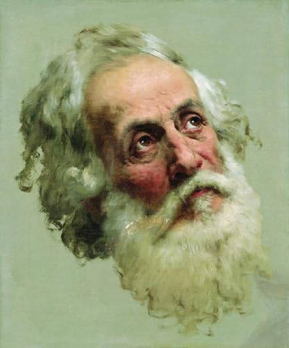 Toile d'art la tête de l'apôtre Pierre de Bronnikov impression premium