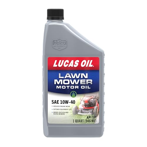 Lucas Oil 11314 SAE 10W-40 Lawn Mower Motor Oil - 1 Quart