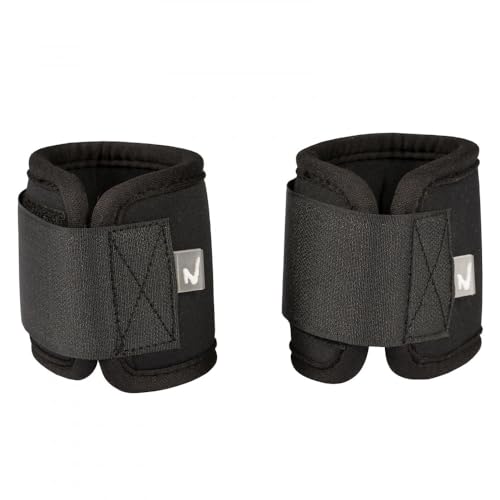 Image of Horze Pastern Wraps - Black - One Size