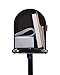 Gibraltar Mailboxes Decorative Medium Capacity Galvanized Steel Black, Mailbox & Post Combo, T11KIT0B, 1-(Pack)