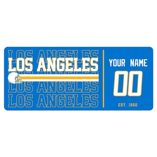 Image of ANTKING Los Angeles Mouse Pad Custom Name and Number Desk Pad for Men Women Youth Gifts