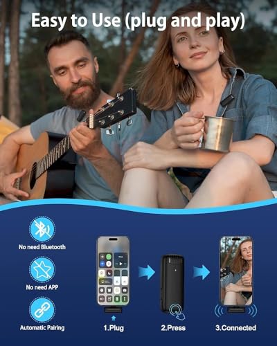 Image of Wireless Lavalier Microphone Clips with Charging Case Micro Tie Podcast Wireless Mic Kit for Teachers Classes Instagram Singing Reels Live Streaming Podcast Vlogging Interview Mobile &Camera