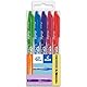 PILOT Frixion Heat / Friction radierbarer Tintenroller FR7, mittlere Strichstärke, 0,7 mm Spitze, Blumenmuster, 5 Stück, Limettengrün, Hellblau, Violett, Rosa und Orange