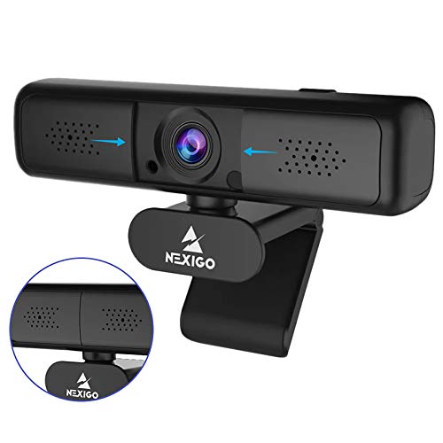 2K QHD Webcam with 3X Digital Zoom and Privacy Cover, 2020 NexiGo N650 1440P USB Streaming Web Camera, 80 Degree Widescreen for Online Class Zoom Meeting Skype Teams, PC Mac Laptop Desktop