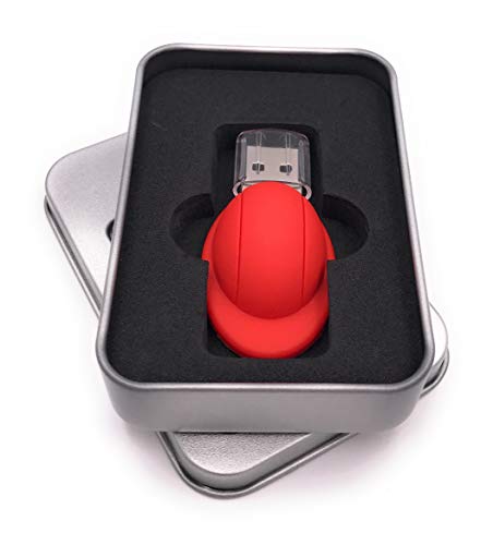 Clé USB 64 Go casque de chantier de construction rouge Onwomania avec boîte cadeau intégrée