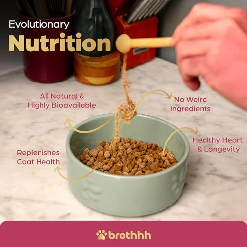Beef Organ Bone Broth Meal Topper for Dogs - 100% Grass Fed, Veterinarian Approved, Non-GMO by Brothhh - Supports Immunity, Joint & Heart Health, Vision & Vitality - No Fillers - Pet Supplement - Image 5