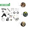 CheriMuMu Electric Bicycle Conversion Installation Kit, 36V 350W Adjustable Speed Brushless Motor Conversion Installation Kit, E-Bicycle Motor Kit with Controller, Reversing Function 3850Rpm IP33 #3