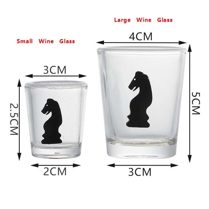 Scacchiera da gioco da tavolo Premium Shot Glass Scacchi