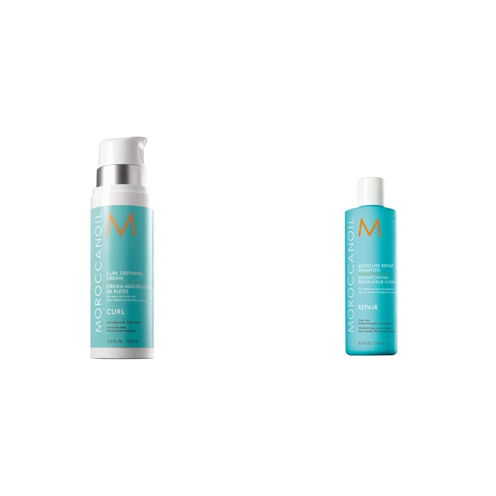 Moroccanoil Locken Definierende Crème, 250ml & Regenerierendes Shampoo 250 ml