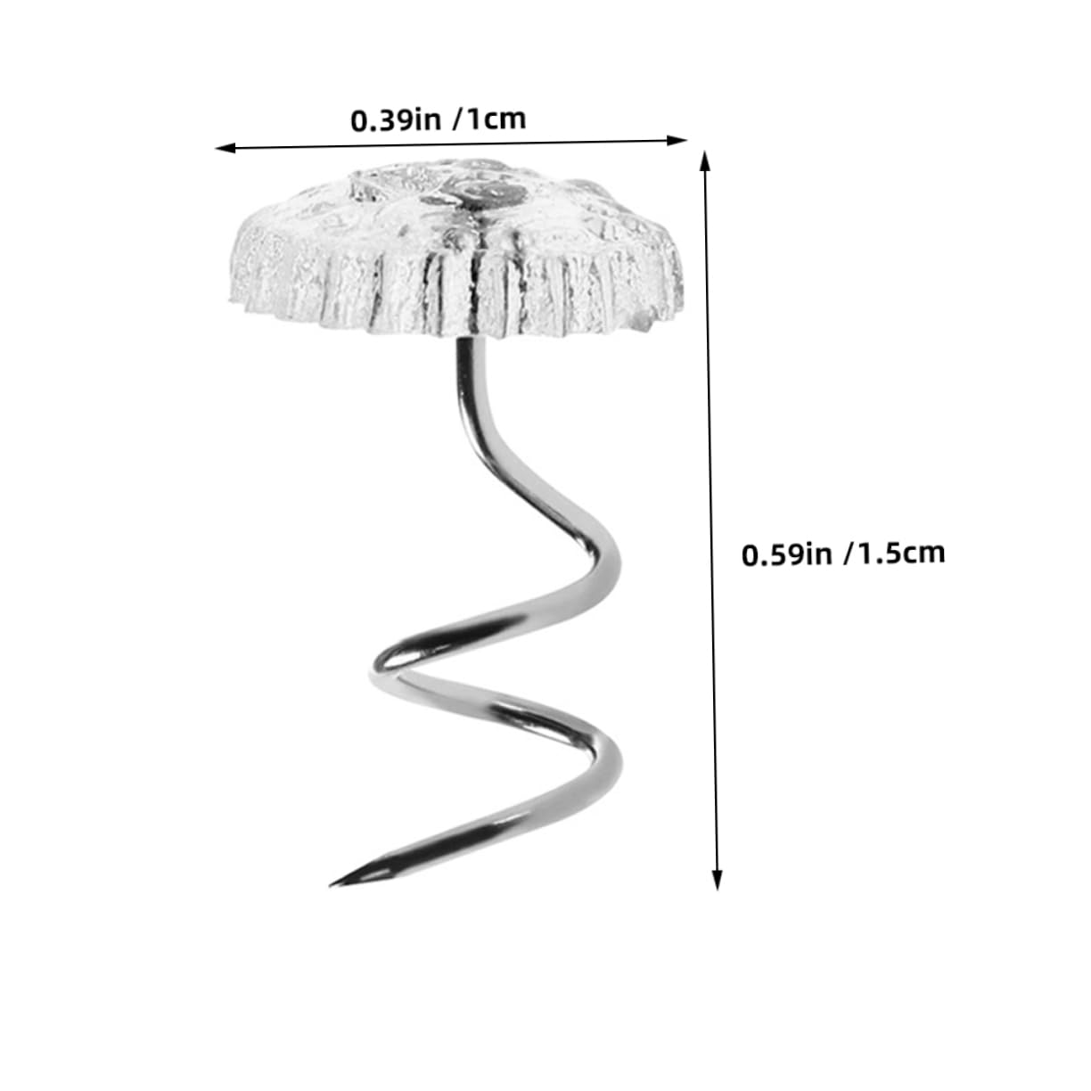 Operitacx Upholstery Pins Set 100pcs Sofa Cover Pins Seamless Sheet Fasteners Bedskirts Tacks Quilt Retainer Home Decor