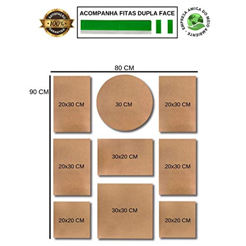 Kit Placas Decorativas Bebidas Mdf - 9 Placas