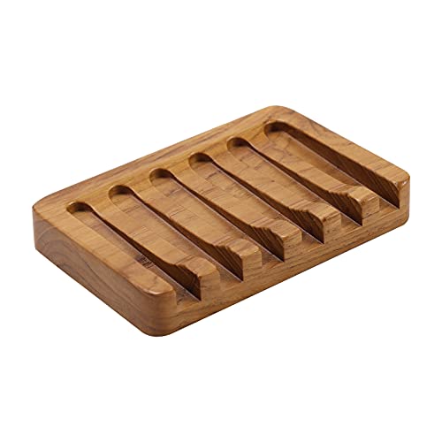 Comparison: Best Wood For Soap Dish 2 Soap Dish with Slanted Waterfall Design by HTB, Bar Soap Holder Teak Wood, Soap Saver for Shower, Bathroom, Sink, Kitchen and Countertop