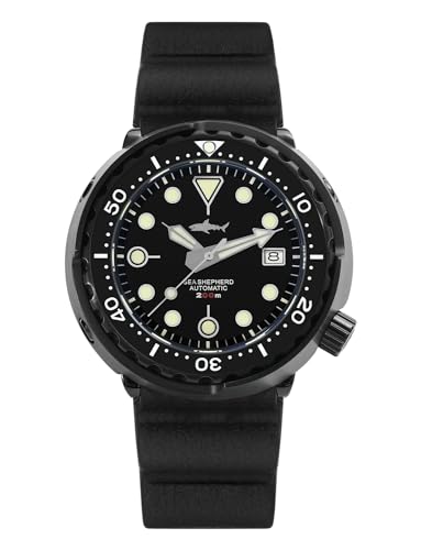 Heimdallr Watches for Men, NH35A Automatic 200M Diver Watches Sapphire Crystal Mens Watch Luminous Self Winding Wrist Watch, 47mm Dial