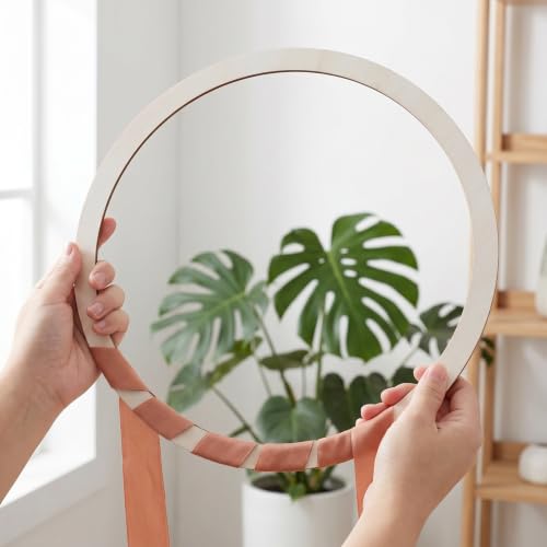 Aros atrapasueños Lurrose marcos de manualidades redondos de madera surtidos para macrame pared 4