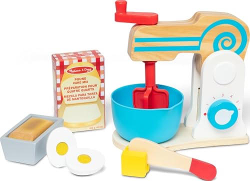 Melissa & Doug Wooden Make-a-Cake Mixer...