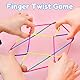 SHPUJUN Fingertwist,Regenbogen Fingerspiel Fadenspiel,Gummitwist,Gummiband Kindergeburtstag,Finger Twist Schnur,Fadenspiele Twister