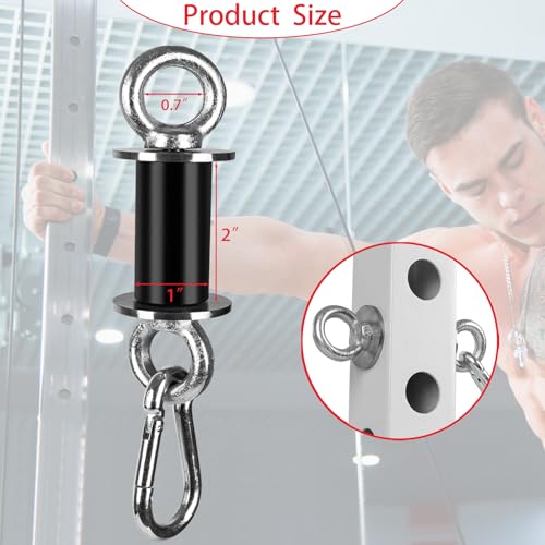 2 stuks Power Rack Attachments, heavy-duty stalen Quick Connect-gespen, universele veelzijdige trainingsaccessoires voor krachttraining, passen 1 inch gaten - Afbeelding 3