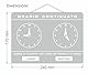 Stundenanzeige, stufenlose Öffnung, verstellbar, für Studio, Labor, Bar etc. (Gold)
