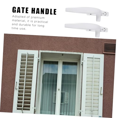 Tiradores de ventana modernos de aleación de aluminio, juego de izquierda y derecha duradero 6