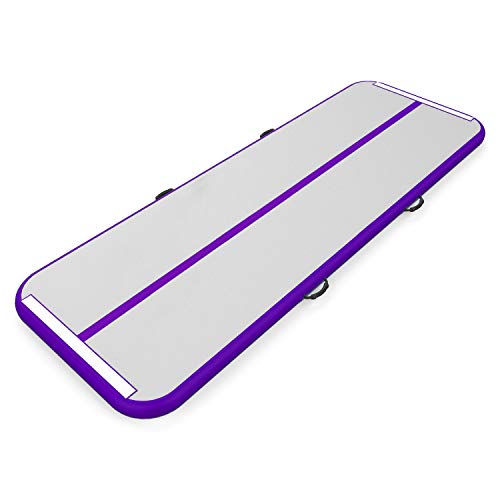 Track für Gym Training Air Floor Yoga Trainingsmatten Aufblasbare Sport Matratzen (4x1x0.1m, VIOLETT)