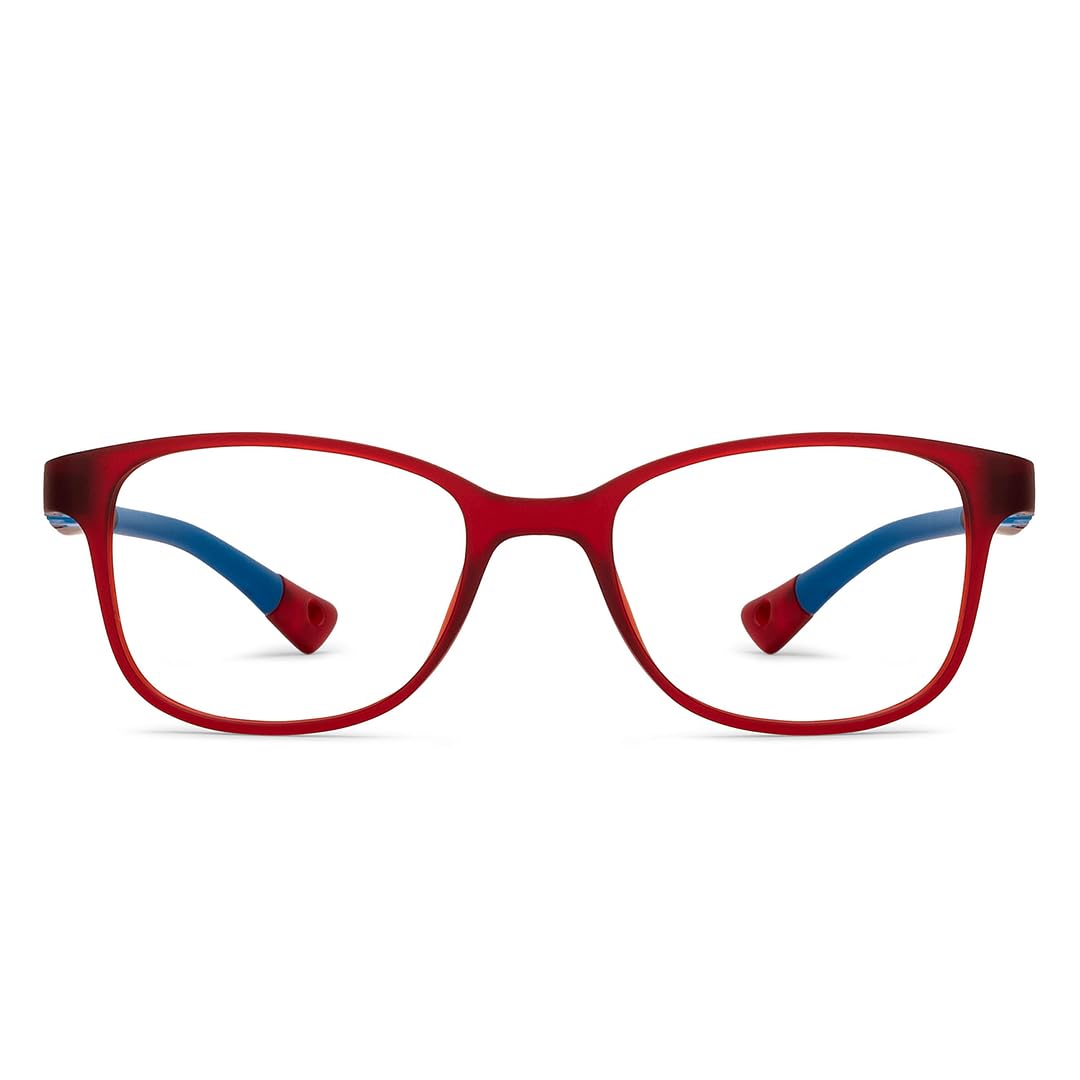 Hooper By Lenskart | Superhero Collection | For Kids Age 5-8 yrs| Red Zero Power Bluecut & Antiglare Computer Eyeglasses For Eye Protection And Strain | Full Rim Rectangular | LK E16272 - Image 2 thumbnail