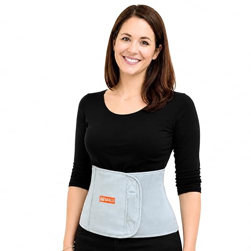 MALU HEALTHCARE Abdominal Belt after Delivery for Women Tummy Reduction | Belly Fat & C-Section | Postpartum Maternity Belt for Pregnancy - Grey (XXL)