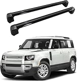 Barres de Toit transversales Haut de Gamme compatibles pour Land Rover Defender 90 110 2020 2021 2022 2023, Galerie de Toit Haute capacité pour Coffre de Toit et Porte vélo